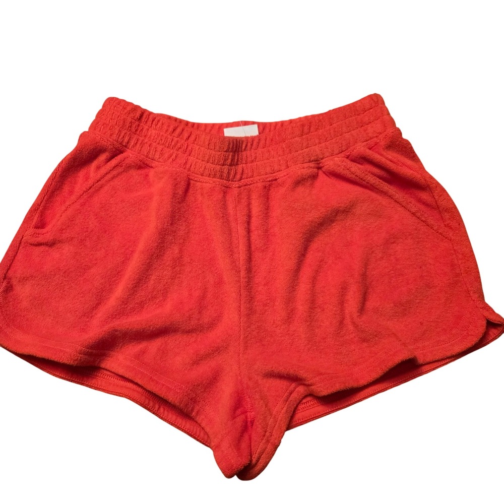 OFFLINE by Aerie Burst‎ A Move Terry Cloth Shorts Orange Red XS New With Tags